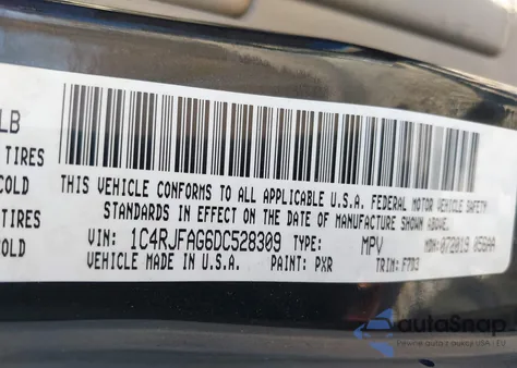 2013 Jeep Grand Cherokee Laredo from USA, damaged, VIN 1C4RJFAG6DC528309